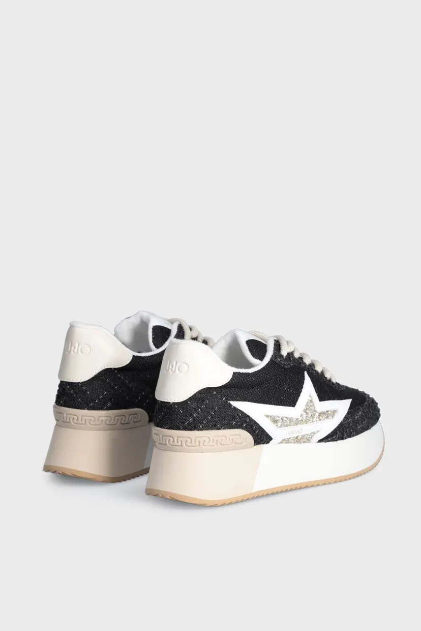 Кроссовки DREAMY 03 - SNEAKER RUINED DENIM SHINY M BLACK LIGHT GOLD 4