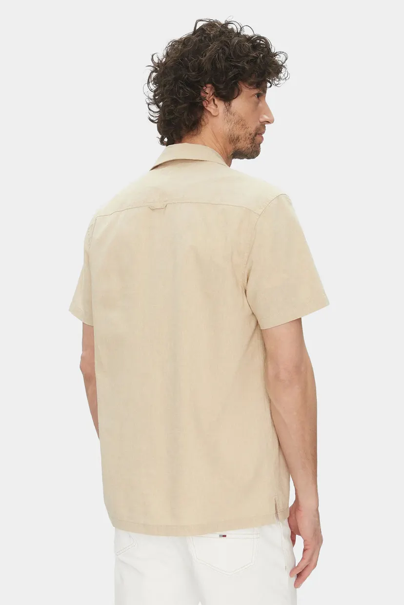 Рубашка с коротким рукавом/TJM LINEN BLEND CAMP 3