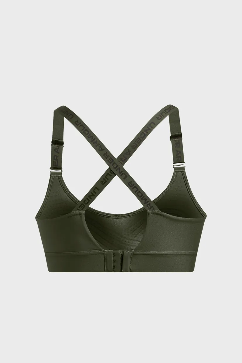 Женский зеленый топ UA Infinity Mid 2.0 Bra 4