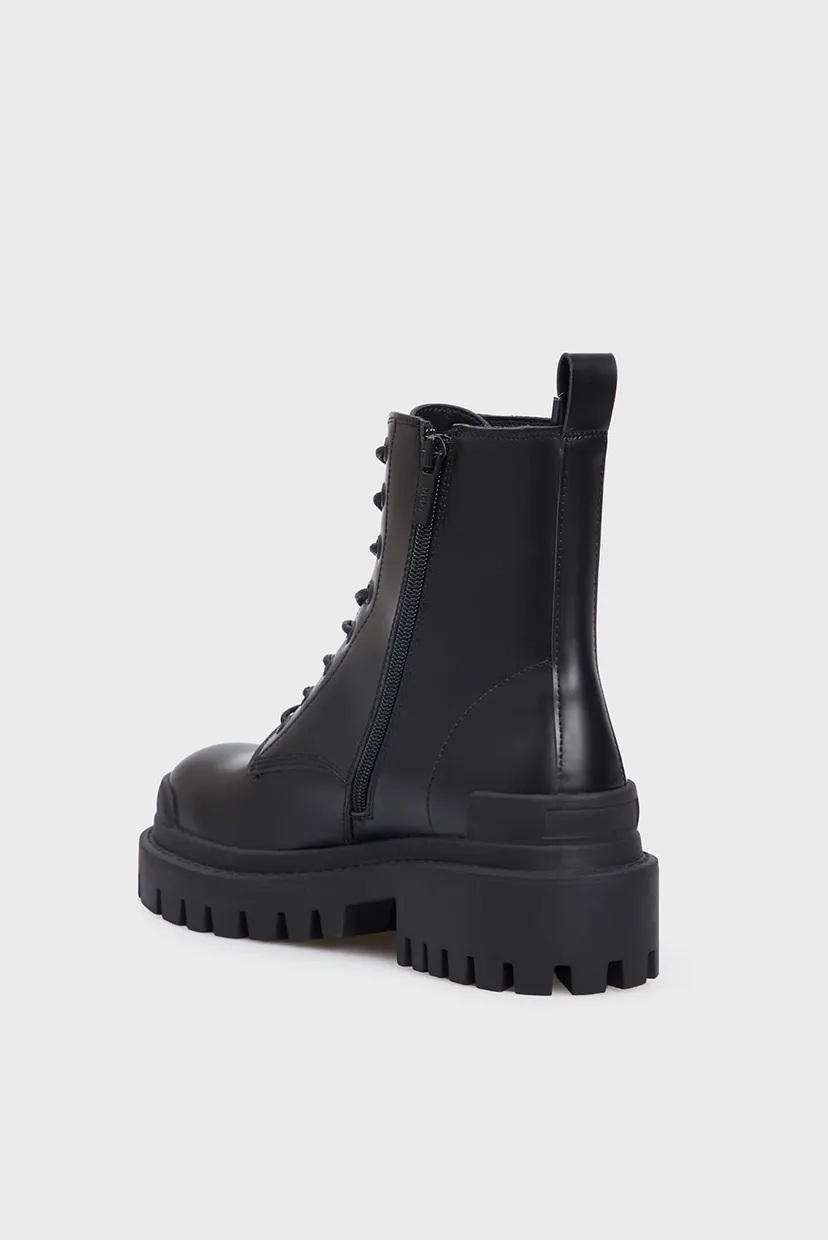 Женские черные кожаные ботинки Betty 5