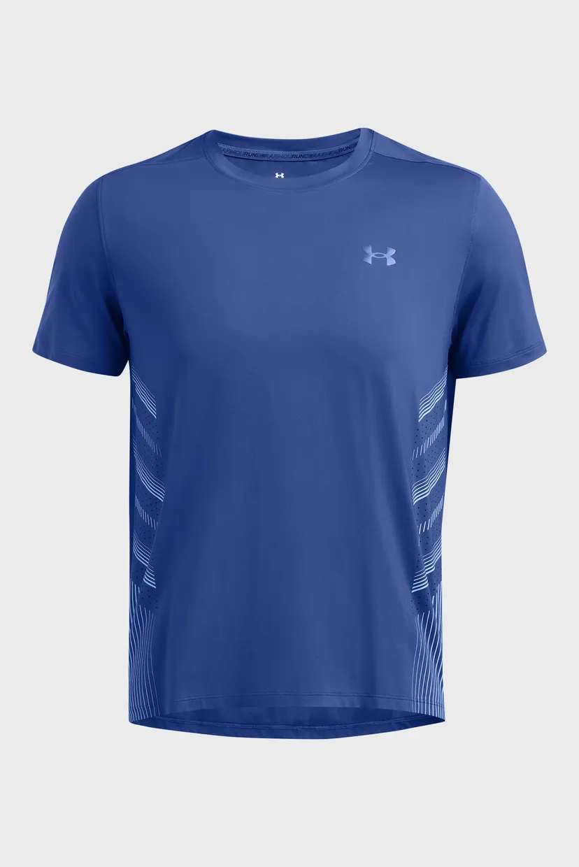 Мужская синяя футболка UA LAUNCH ELITE GRAPHIC SS 4