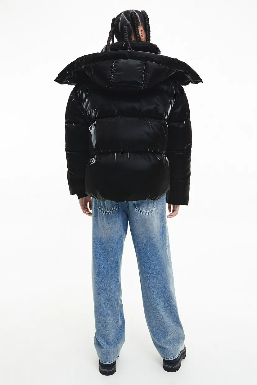 Женская черная куртка HIGH FILLED WIDE PUFFER JACKET 7