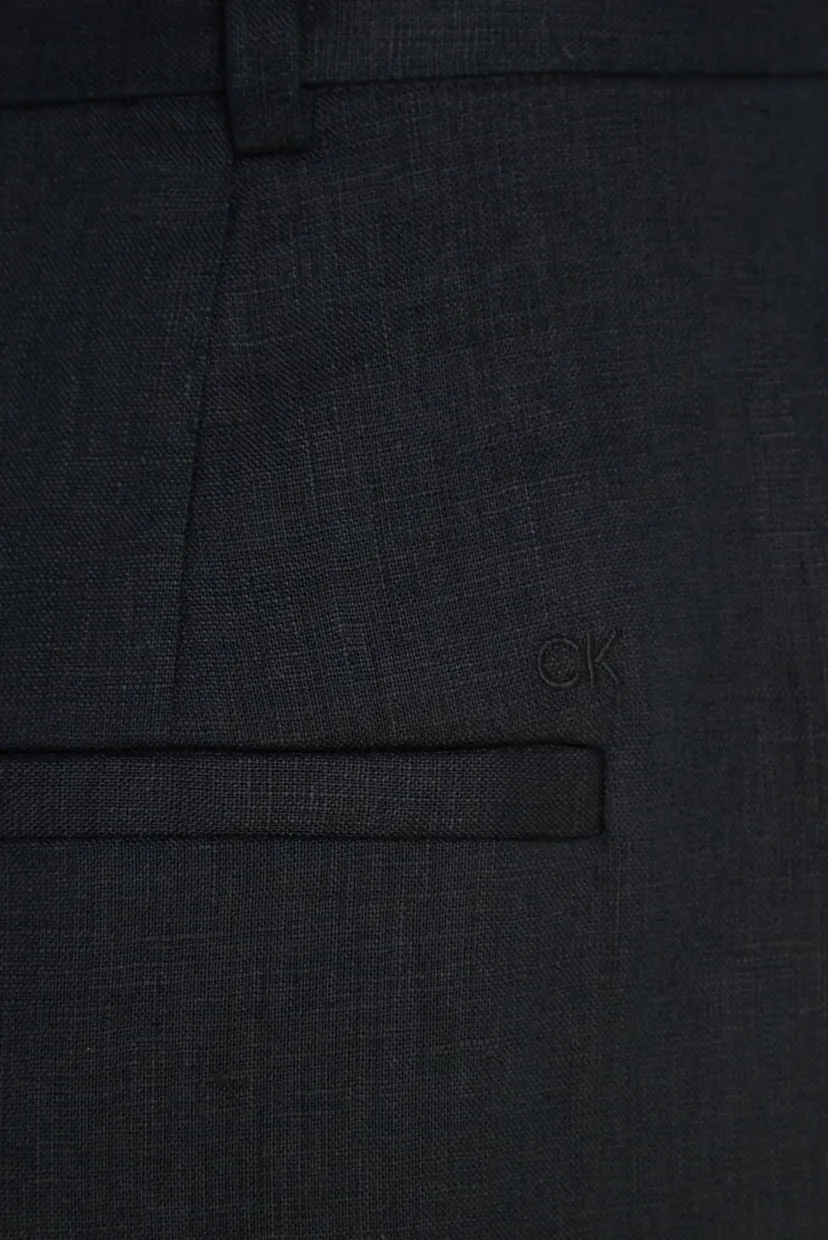 Брюки LINEN SLIM STRAIGHT CROPPED PANT 3