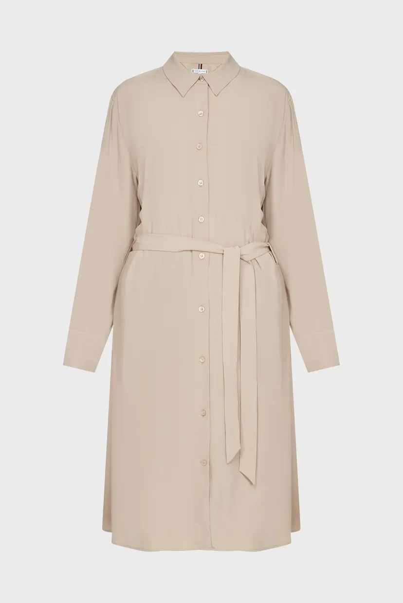 Платье FLUID VISCOSE CREPE KNEE DRESS 5
