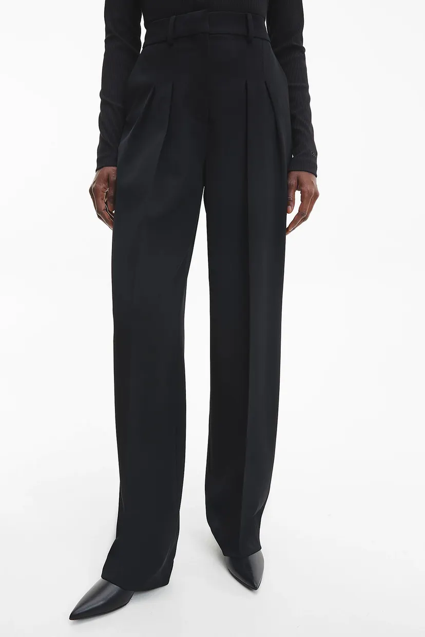 Брюки WOOL TWILL PLEATED STRAIGHT PANT 6