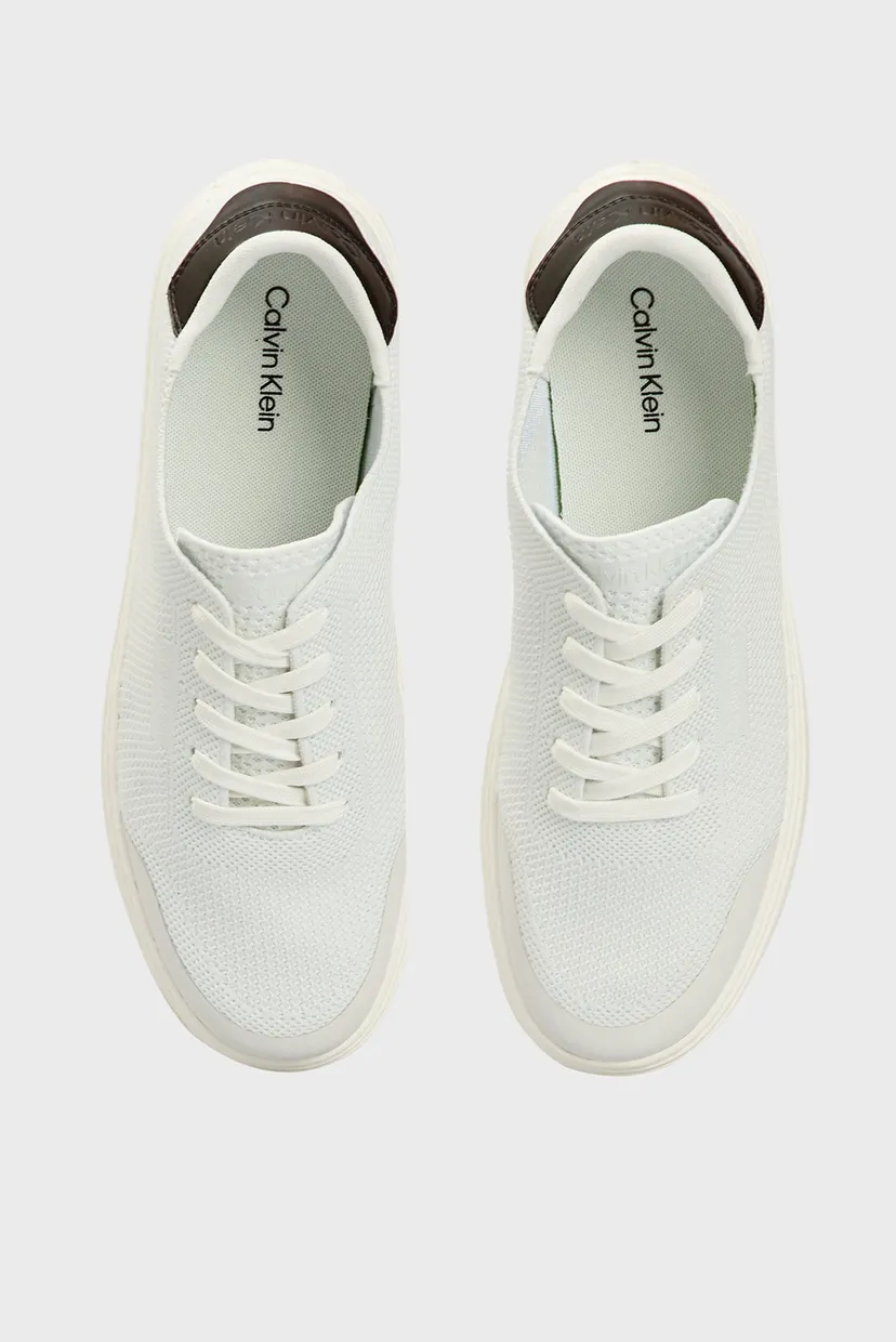 Мужские белые сникеры LOW TOP LACE UP KNIT 10
