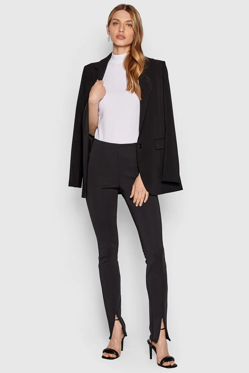Женский белый гольф TONAL LOGO HS MOCK NECK TOP 4