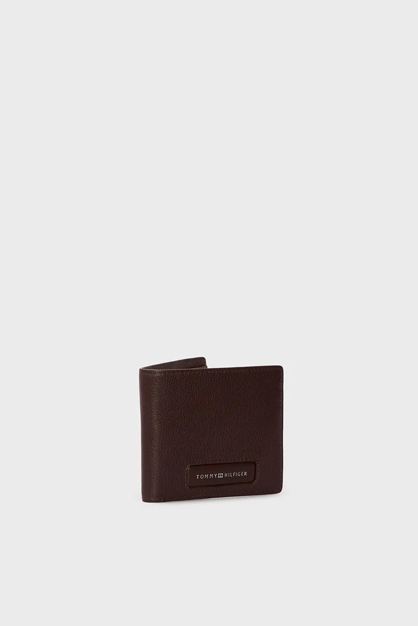 Мужской коричневый кожаный кошелек TH MONOGRAM MINI 3