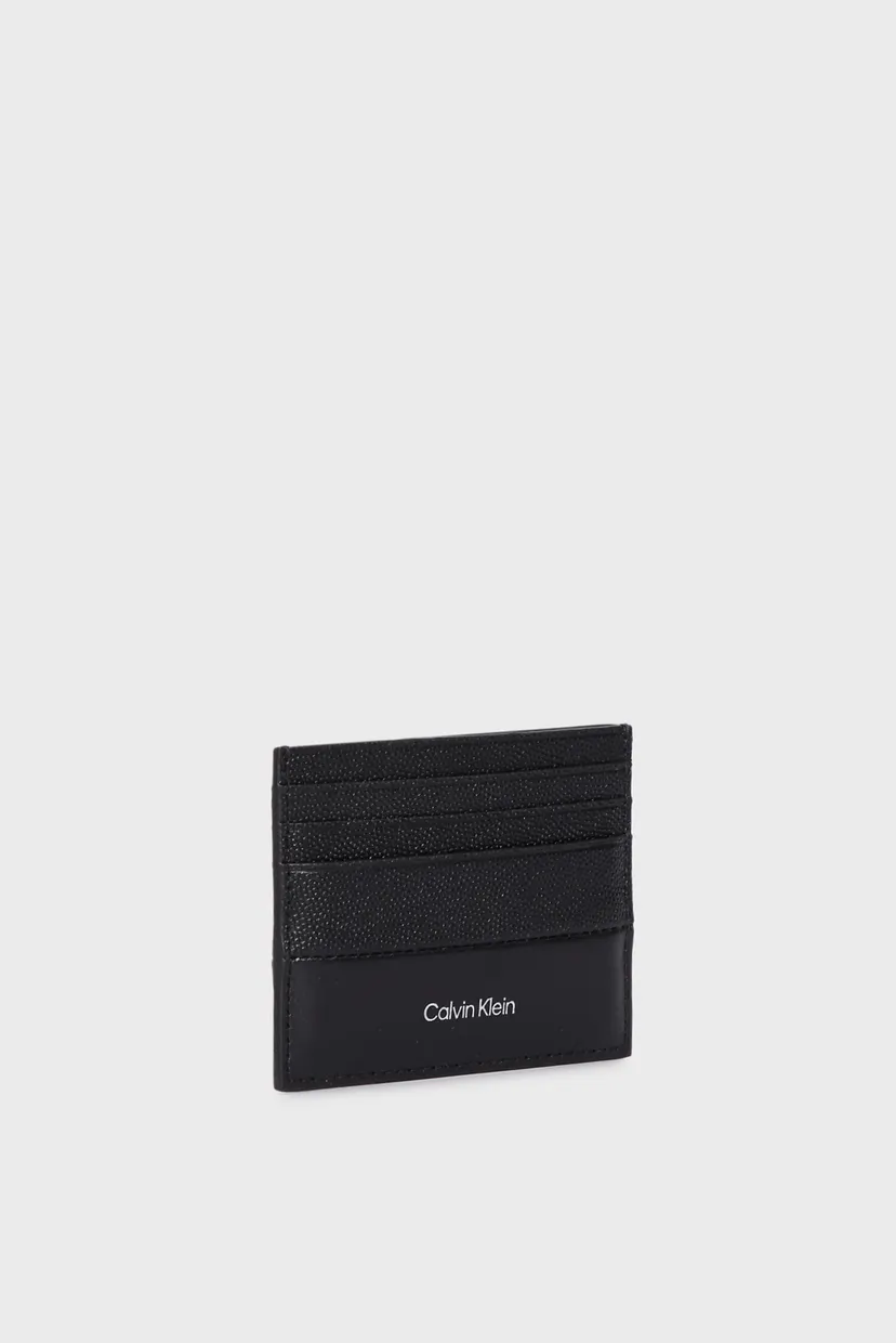 Мужской черный кожаный кардхолдер CK MUST CARDHOLDER 6CC 3