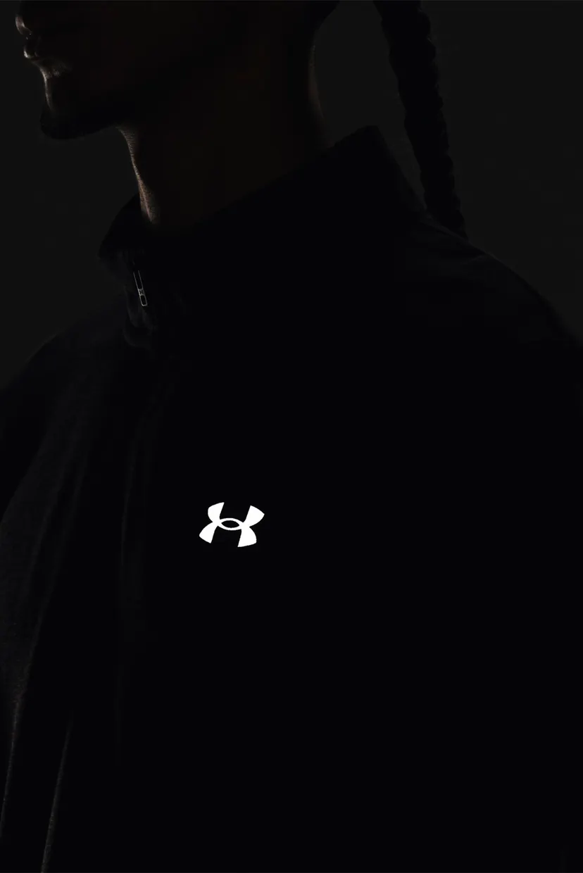 Мужская черная спортивная кофта UA SEAMLESS STRIDE 1 4 ZIP 6
