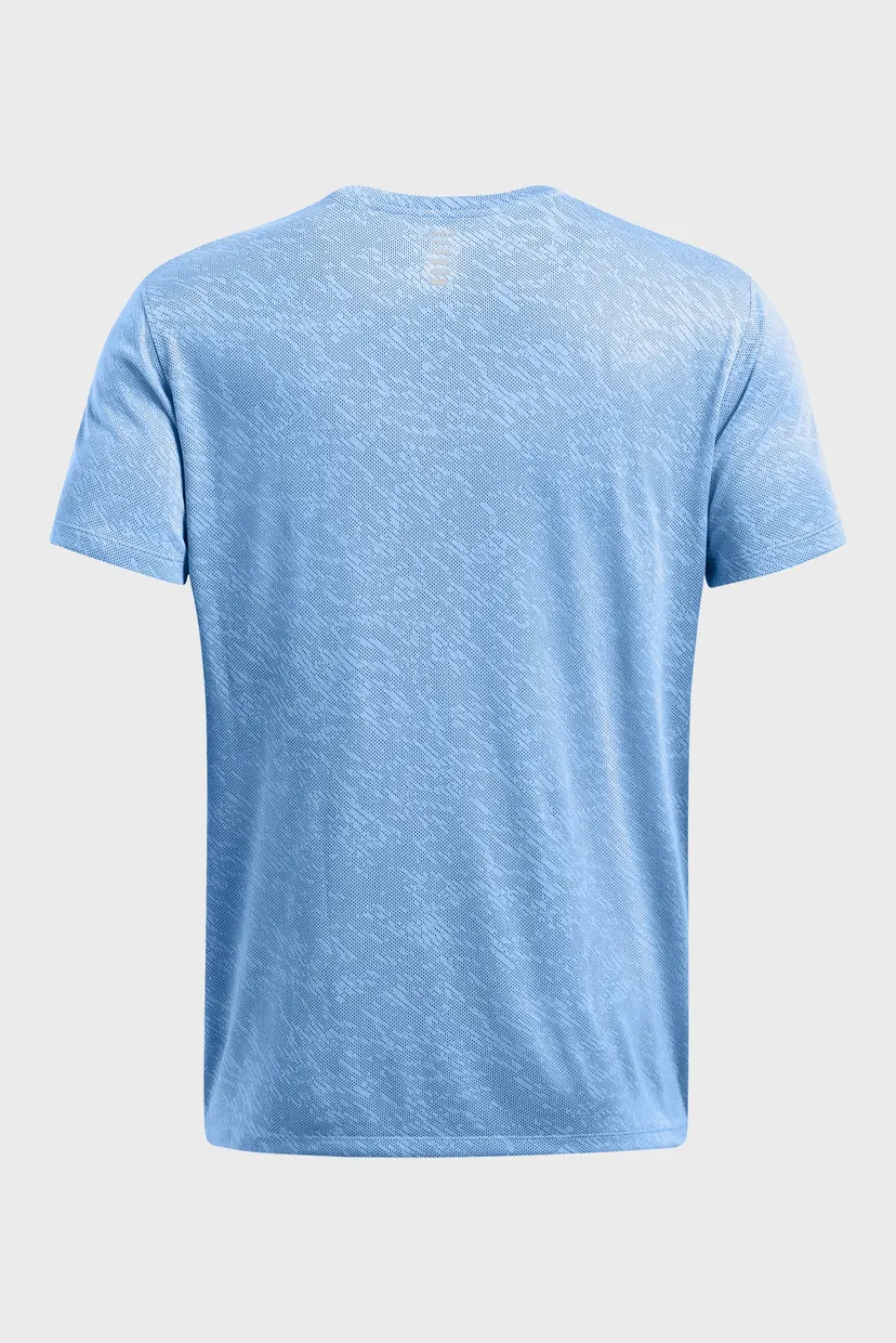Мужская голубая футболка UA LAUNCH CAMO SHORTSLEEVE 4