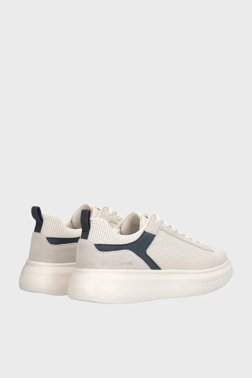 Кроссовки BIG 05 - SNEAKER COW SUEDE PERFORATED MILK BLUE 3