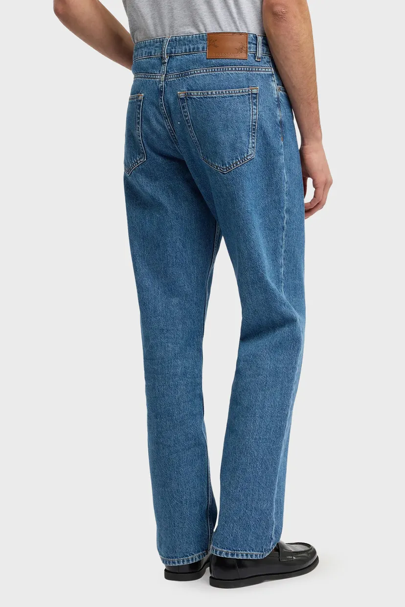 Джинсы MJ390D24 5 POCKET 390 STRAIGHT - BLUE FLAT STONE WASH DENIM 3