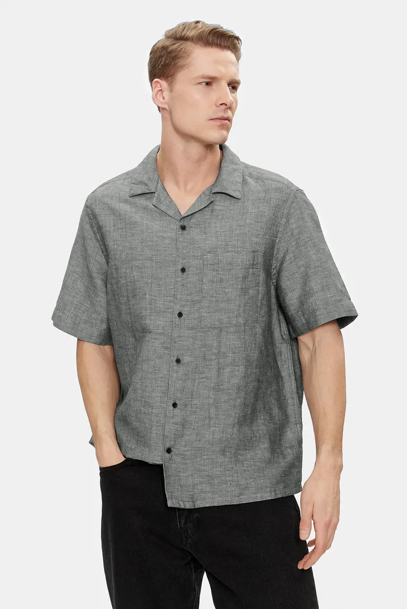 Рубашка с коротким рукавом LINEN COTTON CUBAN S S SHIRT 7