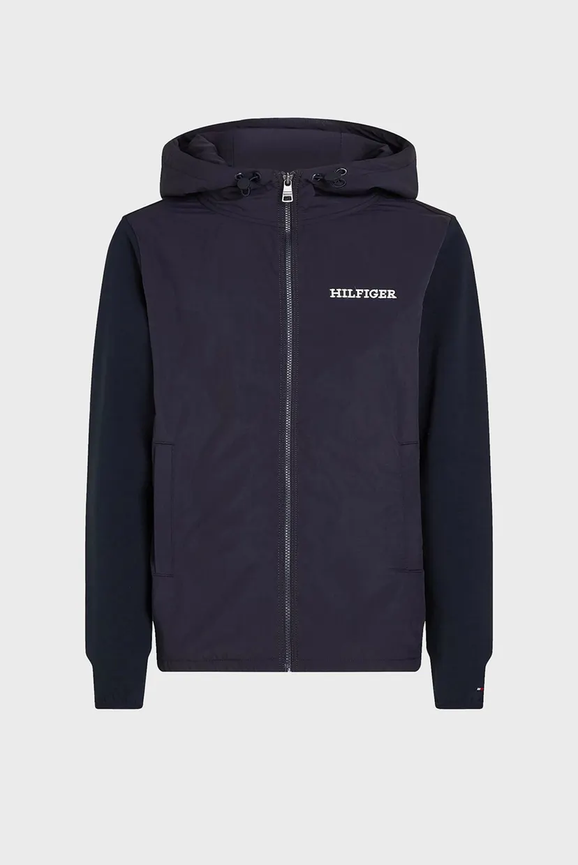 Мужское темно-синее худи MONOTYPE MIX MEDIA HDD ZIP THRU 5
