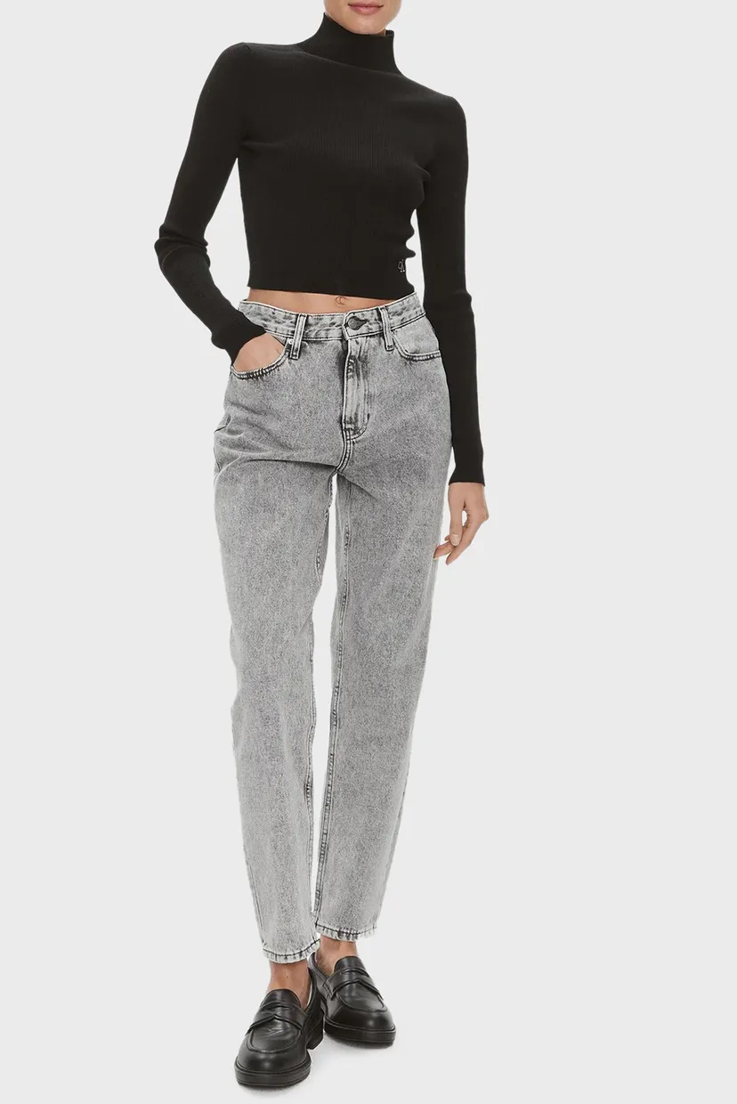 Женские серые джинсы MOM JEAN 5