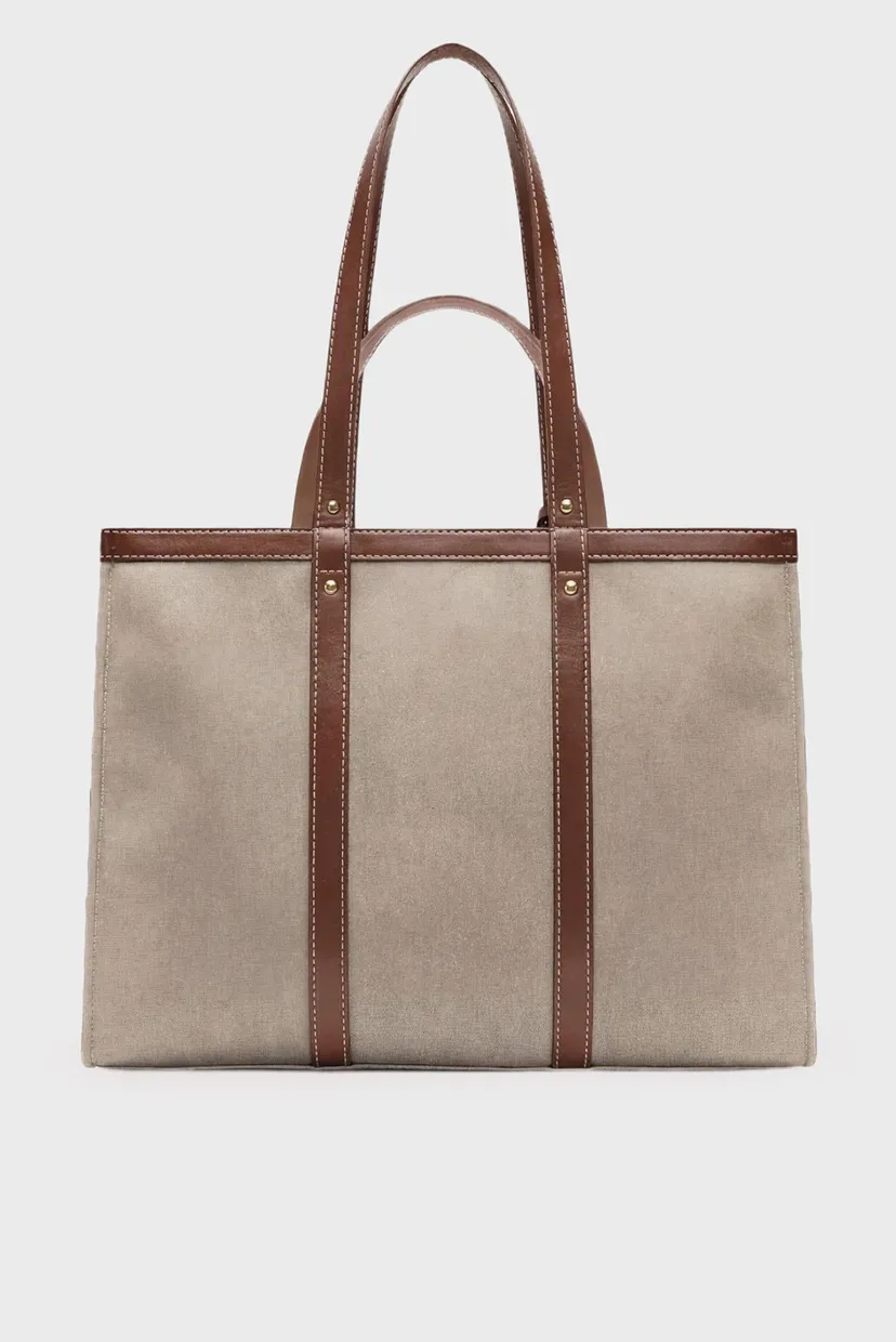 Сумка WBB10M02 ELBA TOTE LG - CANVAS+LEATHER 3