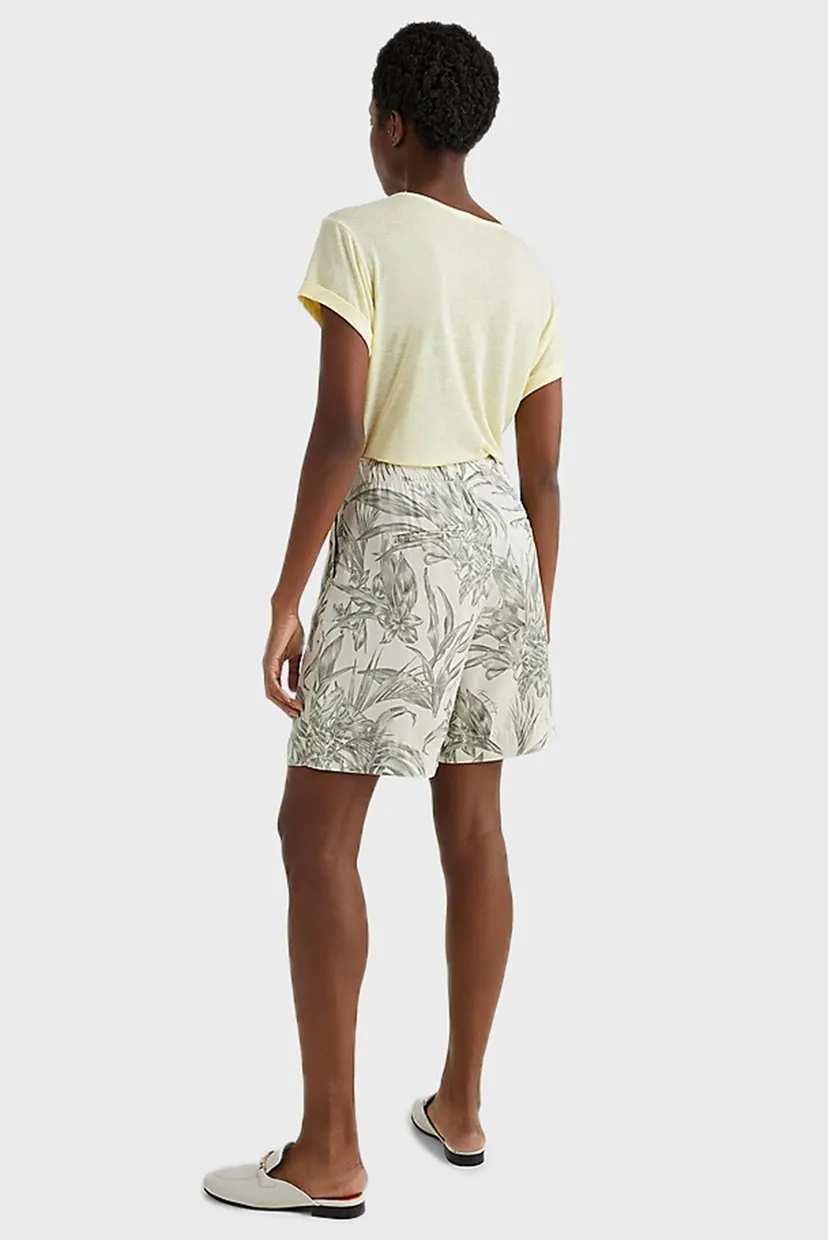 Женские шорты с узором TENCEL PRINT PLEATED 3