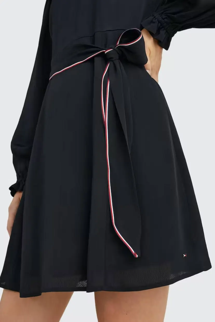 Платье MOSS CREPE SOLID SHORT DRESS LS 4