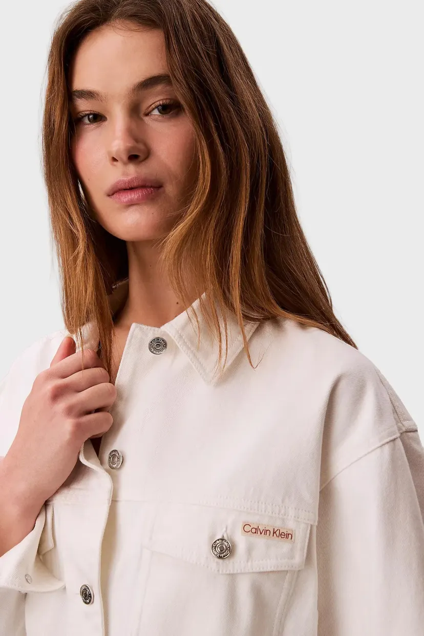 Куртка джинсовая WHS CINCHED JACKET CHALK WHITE 5