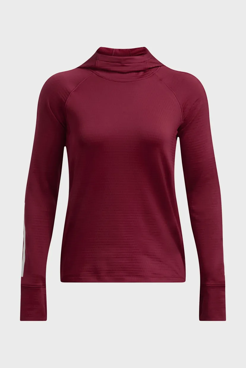 Женское бордовое худи UA LE CW Balaclava Hoodie 4