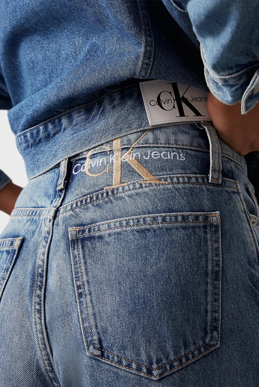 Женские синие джинсы MOM JEAN 4