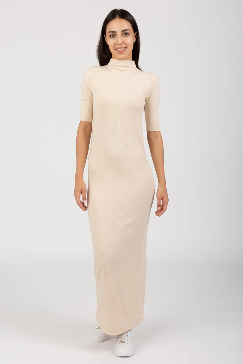 Платье MODAL RIB SOFT MOCK NECK DRESS 5