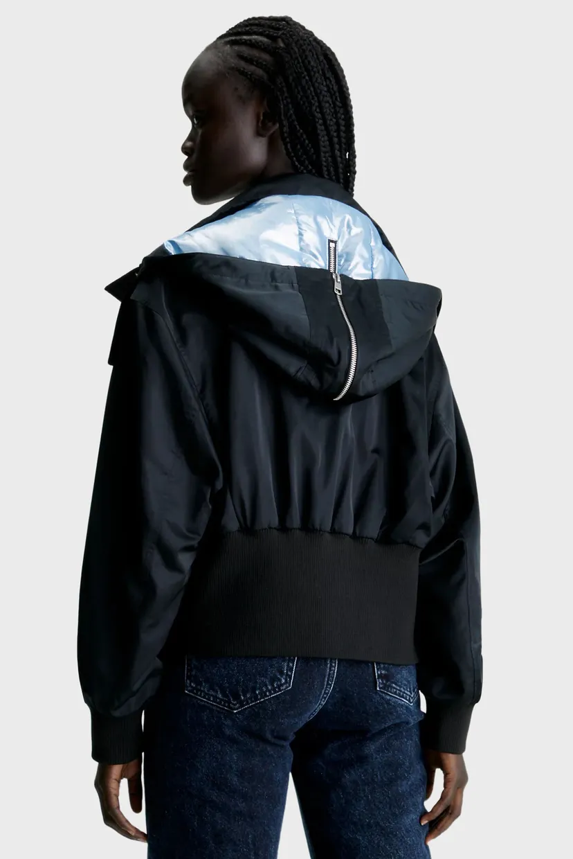 Черный бомбер 3-IN-1 HOODED BOMBER 9