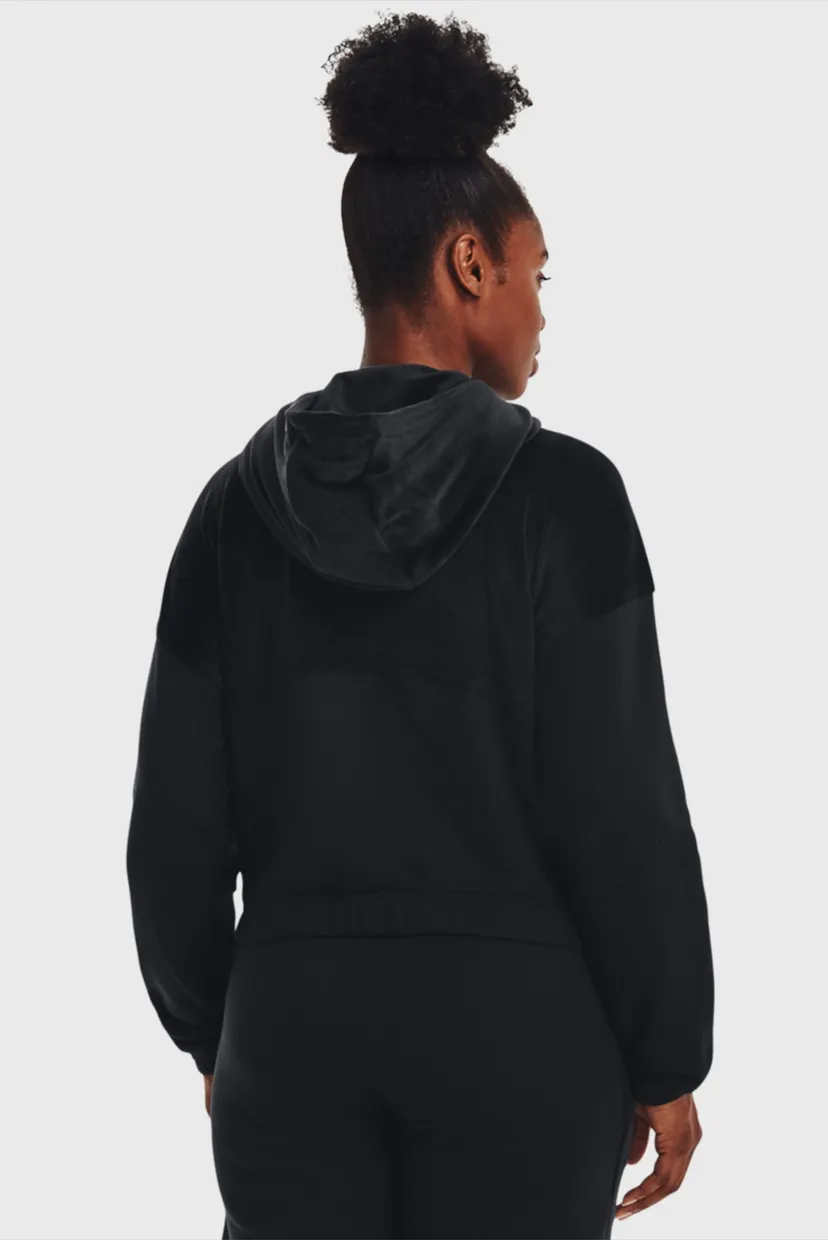 Женское черное худи UA Journey Fleece Hoodie 3
