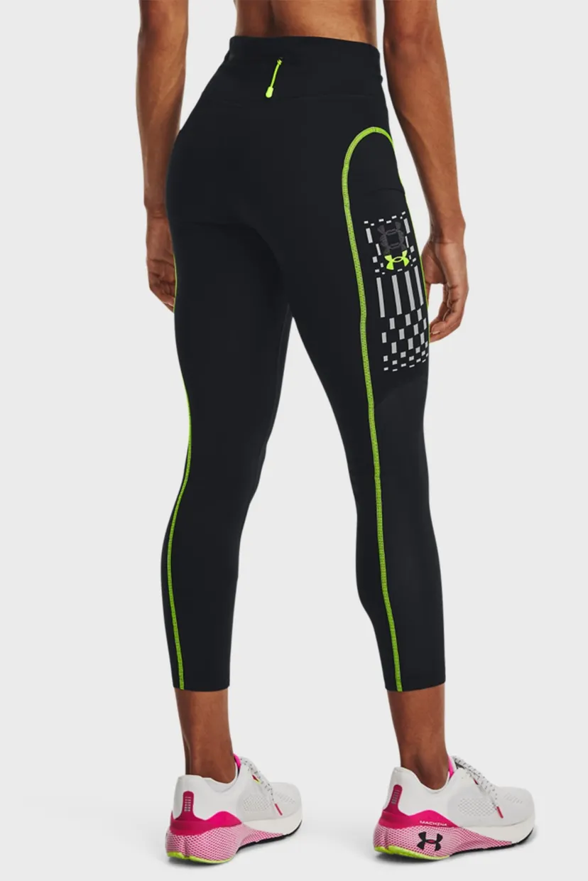 Женские черные тайтсы UA Run Anywhere Ankle Tight 4