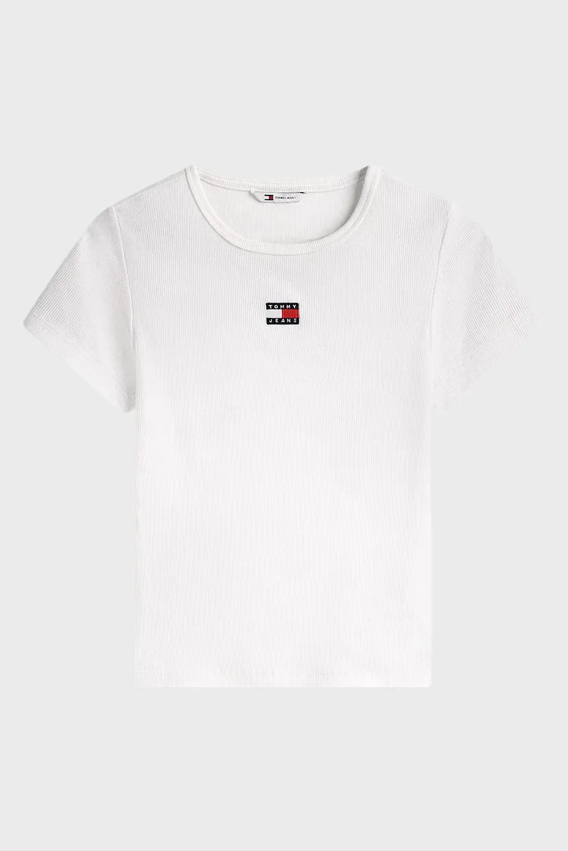 Футболка/TJW SLIM BADGE RIB TEE 5