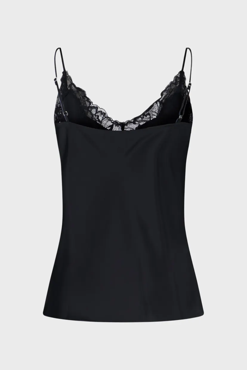Топ/Matte Satin Cami with Lace 7