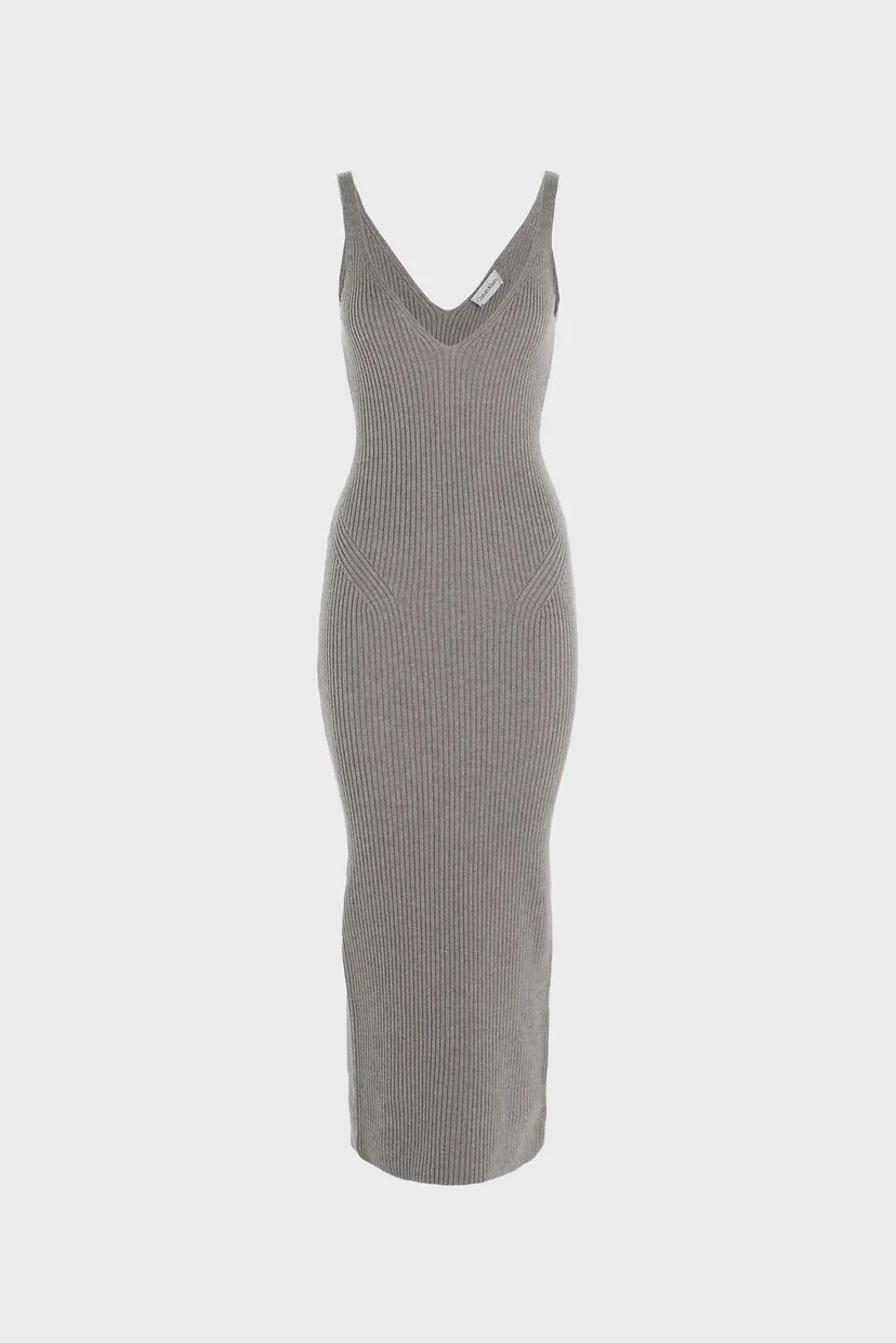 Платье RIB KNIT SLIP DRESS 5