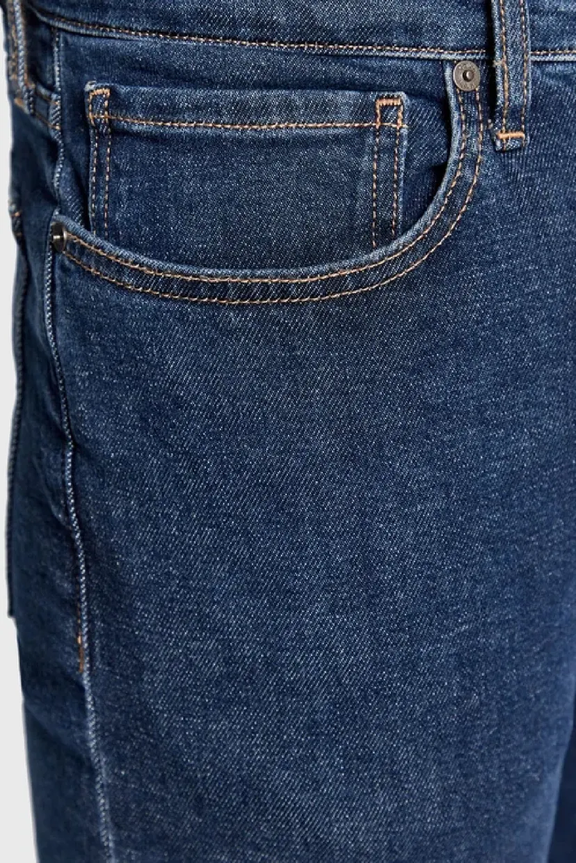Мужские темно-синие джинсы SLIM FIT DARK BLUE 4