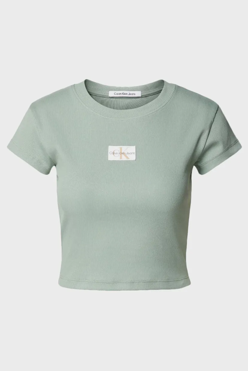 Футболка WOVEN LABEL RIB BABY TEE 5