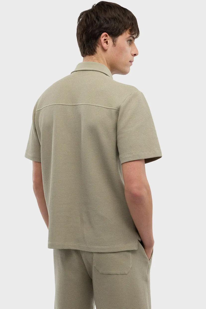 Футболка MTP00F06 TEXTURED WAFFLE JERSEY POLO SHIRT 3