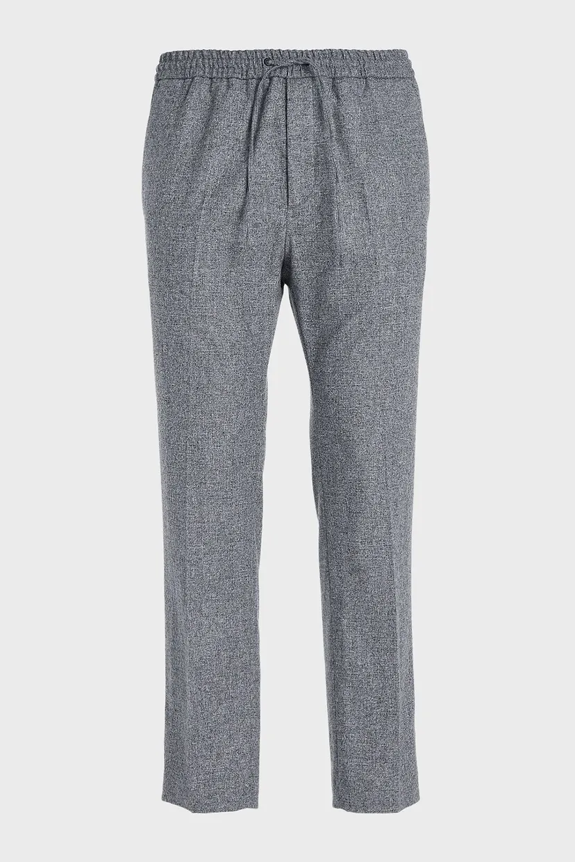 Мужские серые шерстяные брюки TWO TONE FLANNEL 5