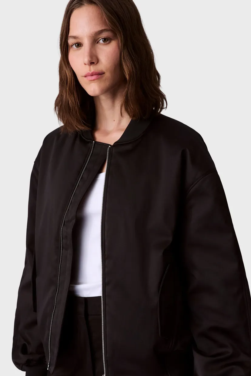 Черный Бомбер SATIN BOMBER 5
