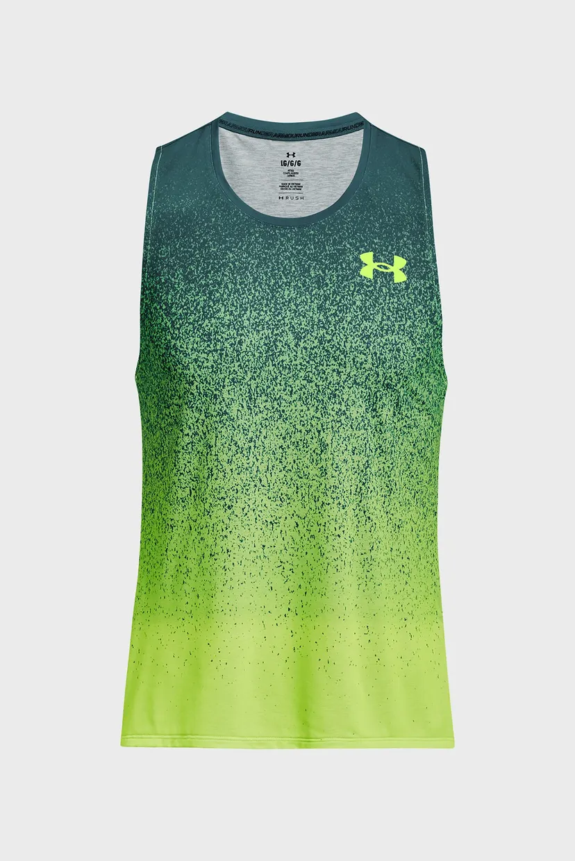 Мужская зеленая майка UA RUSH CICADA SINGLET 11