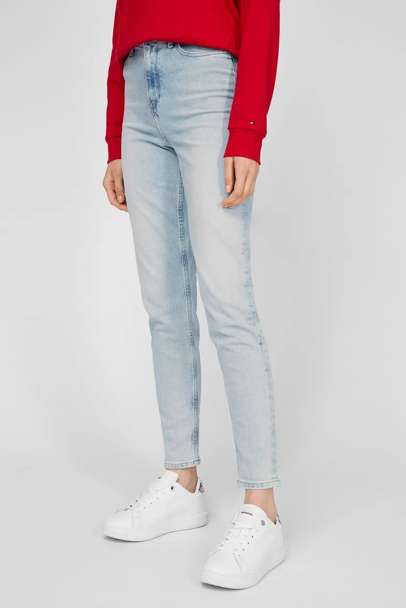 Женские голубые джинсы GRAMERCY TAPERED HW A OLA 3