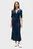 Платье/MIXED RIB CONTRAST POLO DRESS