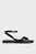 Женские черные кожаные сандалии ALMOND SANDAL