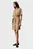 Женское коричневое платье COTTON LINEN BELTED SHIFT DRESS