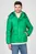 Мужская зеленая куртка SHINY HOODED