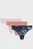 Трусы Underwear Thong UA PURE STRETCH NO SHOW THONG -PRINT 3PK