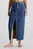 Юбка/FRONT SPLIT MAXI DENIM SKIRT