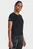 Женская черная футболка UA Seamless Stride SS