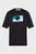 Мужская черная футболка CUT OUT BOX GRAPHIC TEE