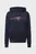 Мужское темно-синее худи HILFIGER STRIPE TERRY