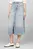 Женская голубая джинсовая юбка DNM MIDI STRAIGHT SKIRT HW ASH